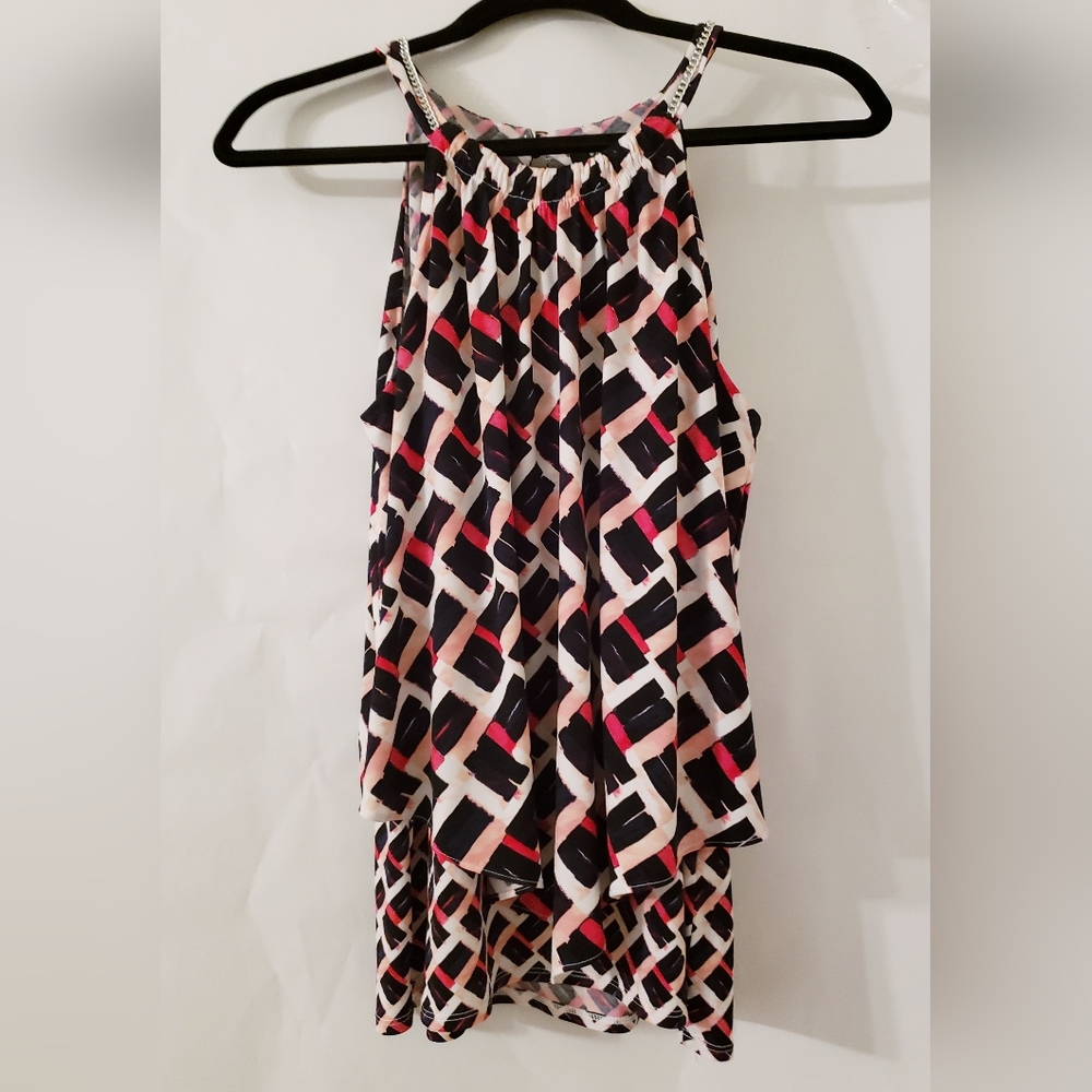 White House Black Market Sleeveless Blouse Size M